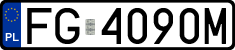 License plates of Poland, Regular car plates