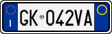 License plate of Italy, Cars (1994 year series)