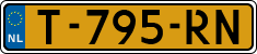 License plate of the Netherlands, Cars