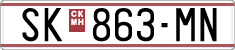 License plate of North Macedonia, Regular plates (1993)