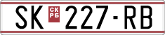 License plate of North Macedonia, Regular plates (1993)