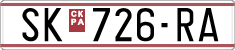 License plate of North Macedonia, Regular plates (1993)
