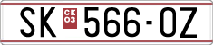 License plate of North Macedonia, Regular plates (1993)