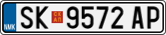 License plate of North Macedonia, Regular plates (2012)