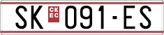 License plate of North Macedonia, Regular plates (1993)