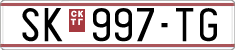 License plate of North Macedonia, Regular plates (1993)