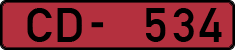 License plate of Latvia, Diplomatic