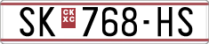 License plate of North Macedonia, Regular plates (1993)