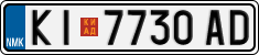 License plate of North Macedonia, Regular plates (2012)