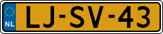 License plate of the Netherlands, Cars