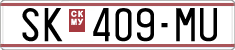 License plate of North Macedonia, Regular plates (1993)