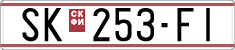 License plate of North Macedonia, Regular plates (1993)