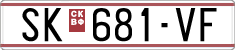 License plate of North Macedonia, Regular plates (1993)