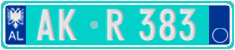 License plate of Albania, Trailers (2011)