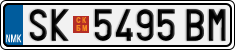 License plate of North Macedonia, Regular plates (2012)