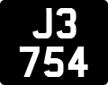 License plate of Jersey, Regular plates (J123456)