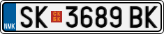 License plate of North Macedonia, Regular plates (2012)