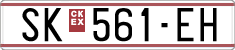 License plate of North Macedonia, Regular plates (1993)