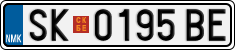 License plate of North Macedonia, Regular plates (2012)