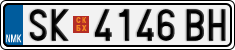 License plate of North Macedonia, Regular plates (2012)