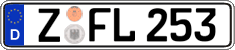 German license plate, Regular plates