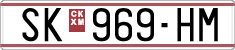 License plate of North Macedonia, Regular plates (1993)