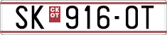 License plate of North Macedonia, Regular plates (1993)
