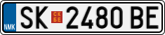 License plate of North Macedonia, Regular plates (2012)