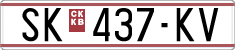 License plate of North Macedonia, Regular plates (1993)