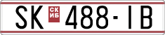 License plate of North Macedonia, Regular plates (1993)