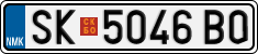 License plate of North Macedonia, Regular plates (2012)