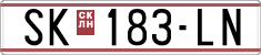 License plate of North Macedonia, Regular plates (1993)