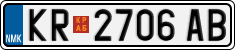 License plate of North Macedonia, Regular plates (2012)