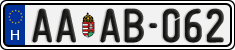 license plates of Hungary, Regular plates (2022)