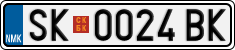 License plate of North Macedonia, Regular plates (2012)