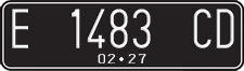 License plate of Indonesia, Regular plates