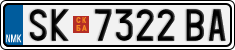 License plate of North Macedonia, Regular plates (2012)