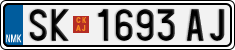 License plate of North Macedonia, Regular plates (2012)