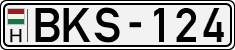 license plates of Hungary, Cars (1990)