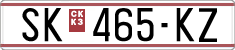 License plate of North Macedonia, Regular plates (1993)