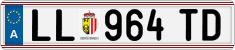 License plate of Austria, Regular plates