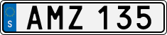 License plate of Sweden, Regular plates