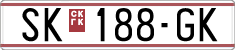 License plate of North Macedonia, Regular plates (1993)