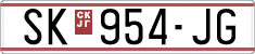 License plate of North Macedonia, Regular plates (1993)
