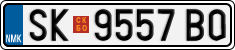 License plate of North Macedonia, Regular plates (2012)