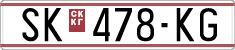 License plate of North Macedonia, Regular plates (1993)
