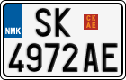 License plate of North Macedonia, Regular plates (2012)