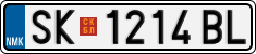 License plate of North Macedonia, Regular plates (2012)