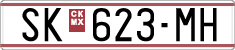 License plate of North Macedonia, Regular plates (1993)