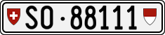 License plate of Switzerland, Cars